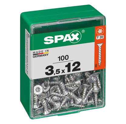 Spax schroef T-star plus verzonken kop 3,5x12mm 100st