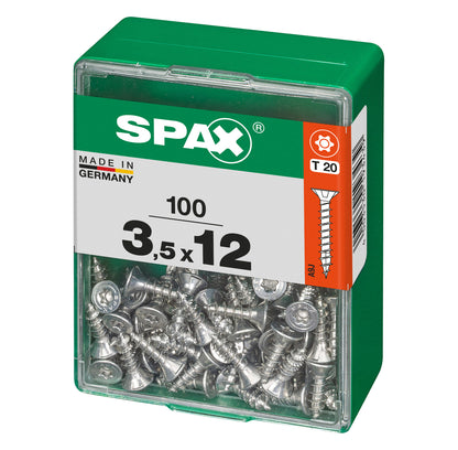 Spax schroef T-star plus verzonken kop 3,5x12mm 100st