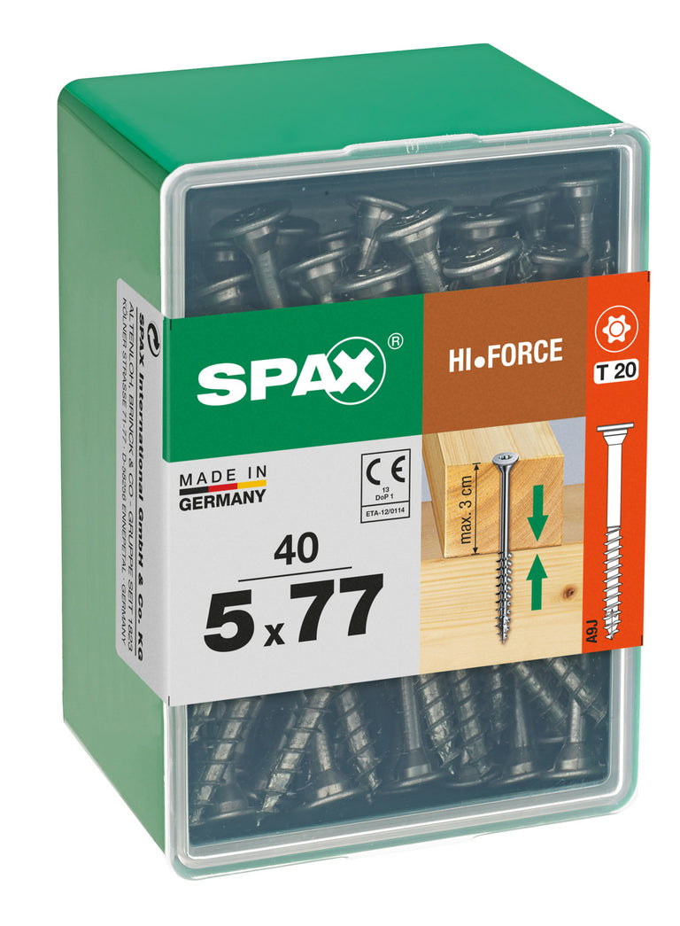 Spax HI.Force schroef T-star plus discuskop 5x77mm 40st