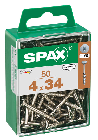 Spax achterwandschroef T-star plus discuskop 4x34mm 50st