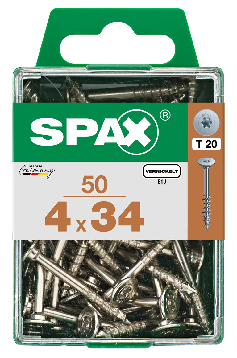 Spax achterwandschroef T-star plus discuskop 4x34mm 50st