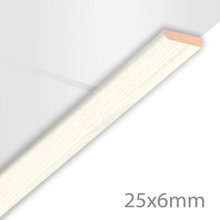 HDM afdeklijst hout 260x2,5x0,6cm