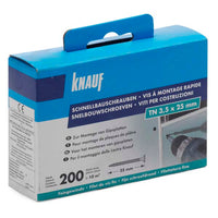 Knauf snelbouwschroef phillips verzonken 3,5x25mm 200st
