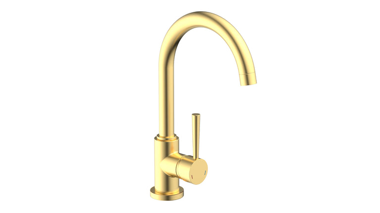 Schutte Cornwall keukenkraan met hendel mat goud
