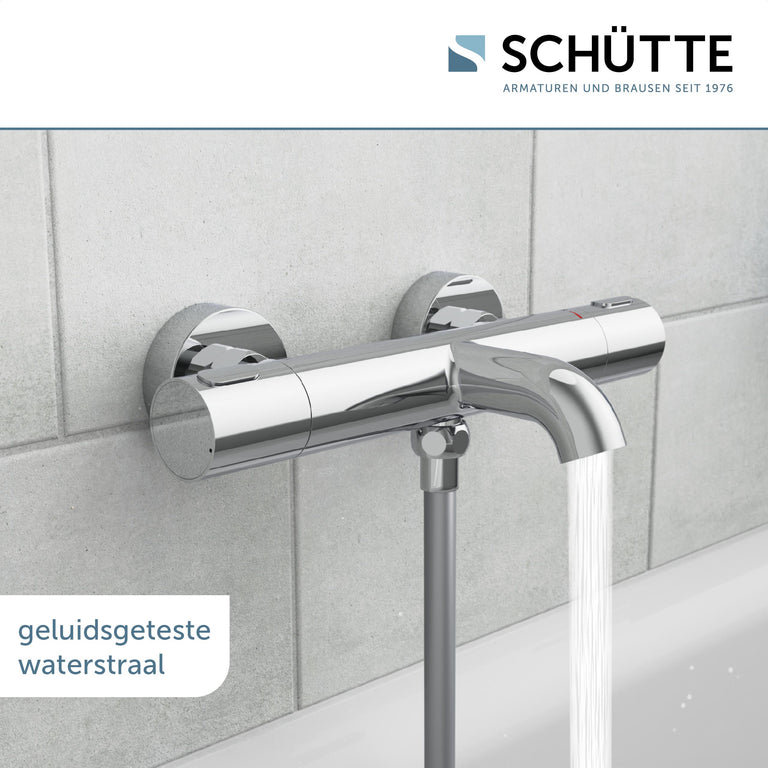 Schutte Los Angeles thermostaatkraan bad chroom 15cm