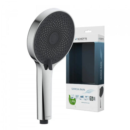 Schutte Samoa Rain handdouche 3 standen chroom antraciet ⌀13cm