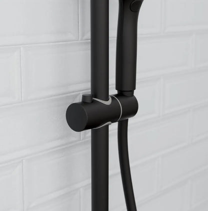 Grohe Rainshower Douchesysteem Thermostatisch Met Handdouche 3 Straalsoorten Phantom Black Grohe Rainshower Douchesysteem Thermostatisch Met Handdouche 3 Straalsoorten Phantom Black