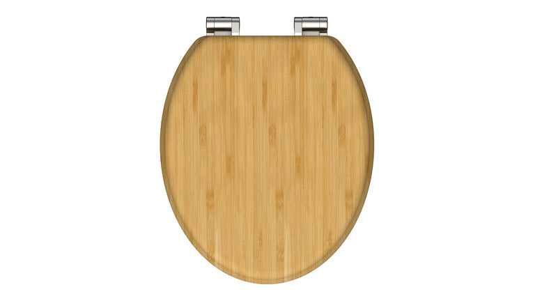 Schutte 81101 WC-bril bamboe bruin met softclose