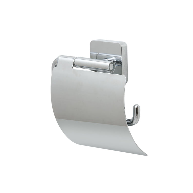 Tiger Onu toiletrolhouder chroom enkel RVS, zamac vierkant