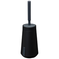 Tiger Tess toiletborstelhouder zwart, antraciet enkel ovaal