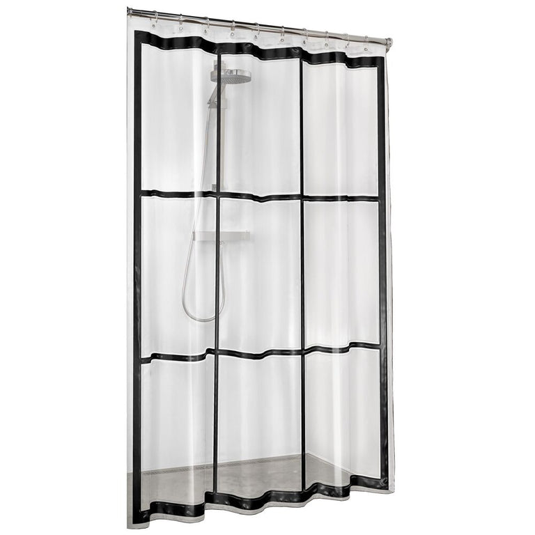 Sealskin douchegordijn Brix polyester transparant 180x200cm
