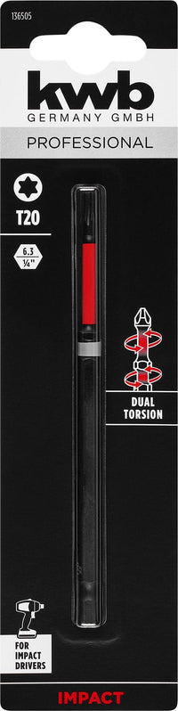KWB Professional bitset 120mm T20 2st