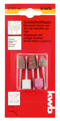 KWB slijpsteenset keramiek ⌀3mm 5-dlg