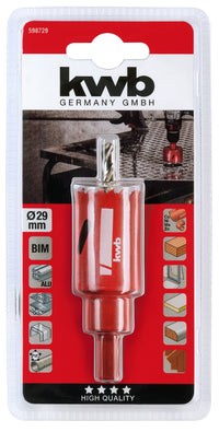 Kwb bi met gatzaag schacht+boor 29mm