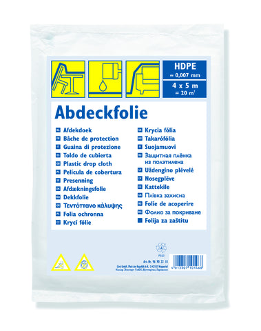 Color Expert afdekfolie transparant extra dun 4x5m