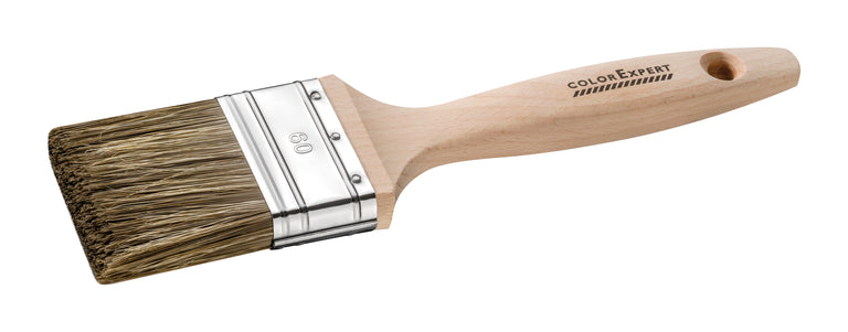 Color Expert kwast hout plat 6cm voor beits