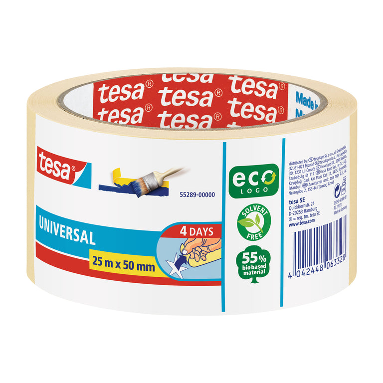 Tesa Universal afplaktape chamois 50mm 25m
