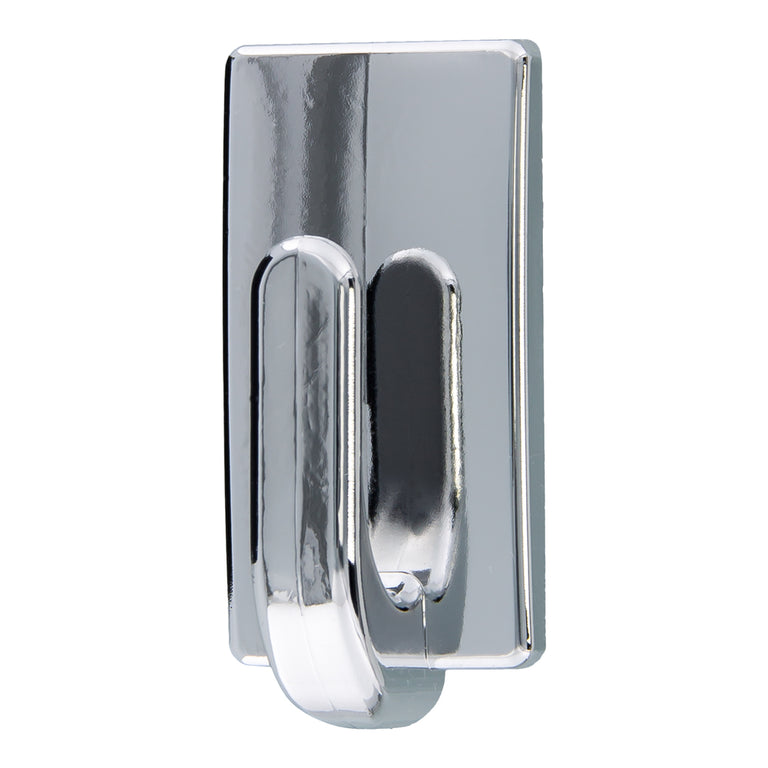 Tesa Powerstrips haak small rechthoek kunststof dubbel chroom 3st