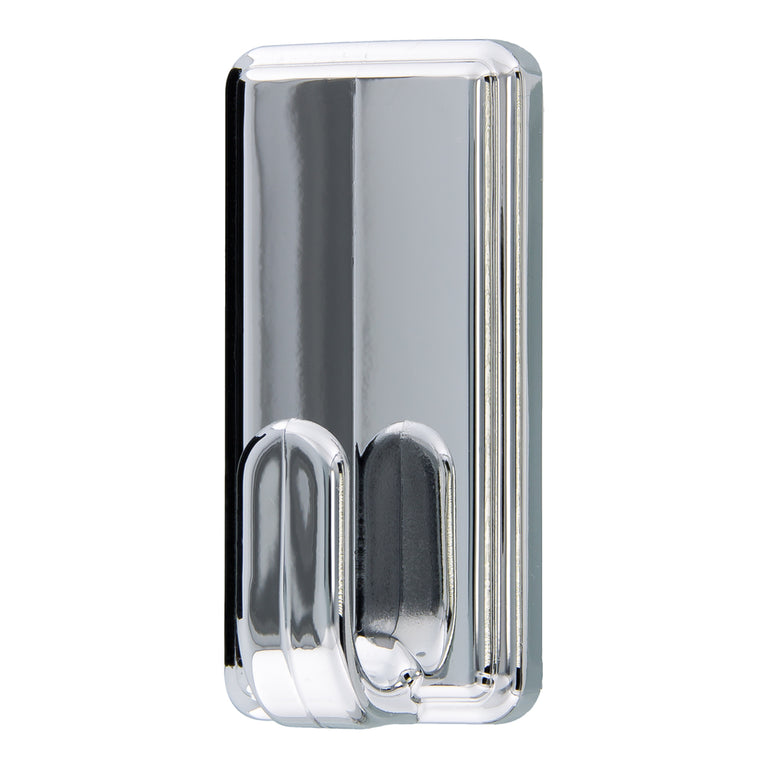 Tesa Powerstrips haak large rechthoek kunststof dubbel chroom 2st