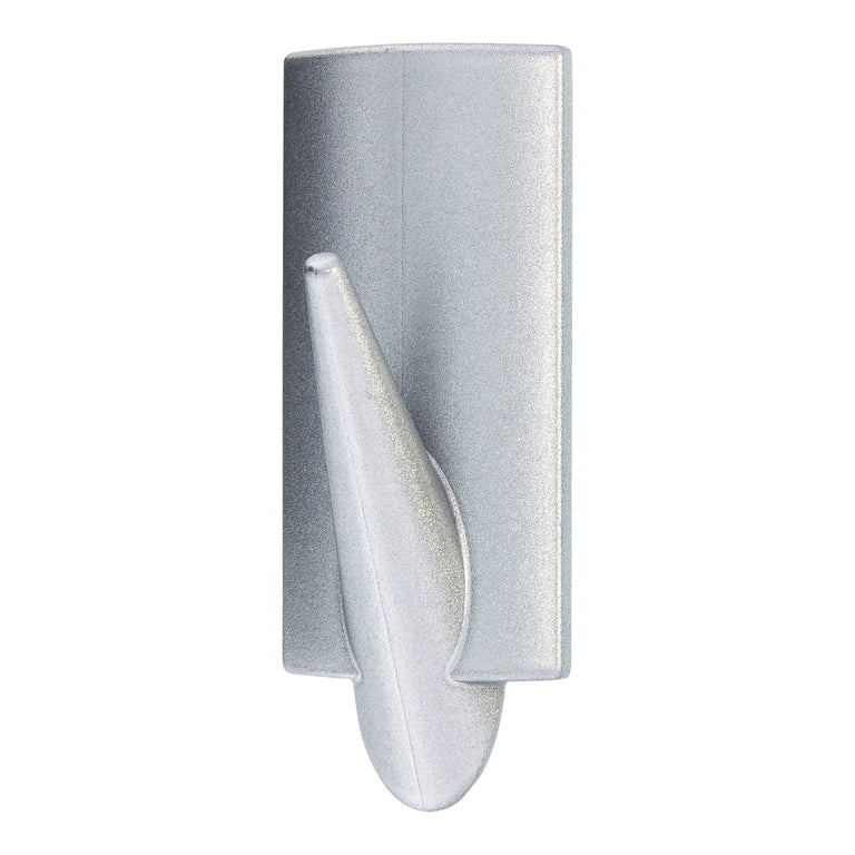 Tesa Powerstrips haak large rechthoek kunststof mat chroom 2st