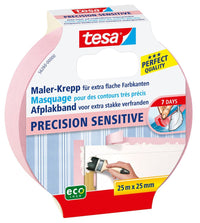 Tesa Proffesional Sensitive afplakband roze 25mm 25m