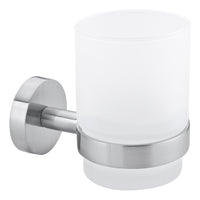 Tesa Moon bekerhouder rond glas, metaal lijm kit RVS