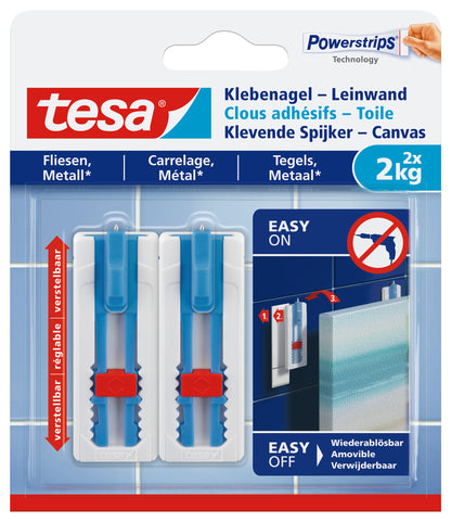 Tesa Powerstrips klevende spijker wit 2kg