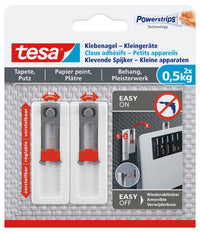 Tesa Powerstrips klevende spijker wit 500gr 2st