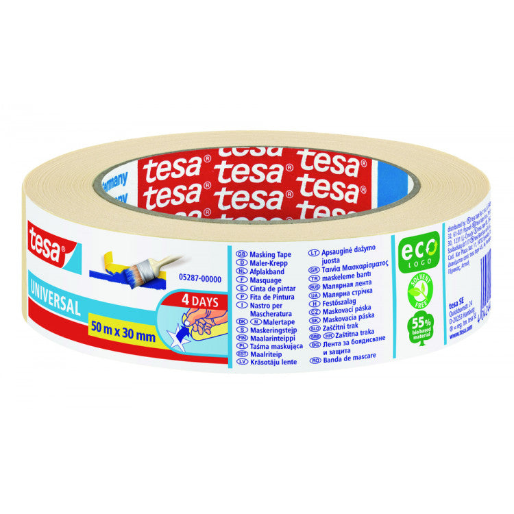 Tesa Economy afplaktape chamois 30mm 50m
