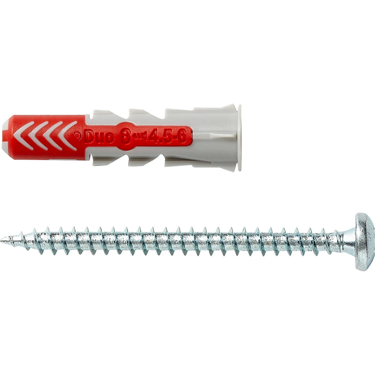 Fischer DuoPower universeelplug PH2 nylon 8x40mm 8st