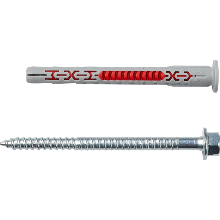 Fischer DuoXpand kozijnplug T43 nylon, staal 8x80mm 4st