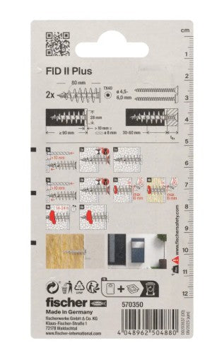 Fischer FID II plus isolatieplug kunststof 28x80mm 2st
