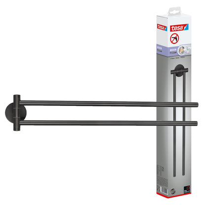 Tesa Moon handhoekhouder stainless steel dubbel graphite