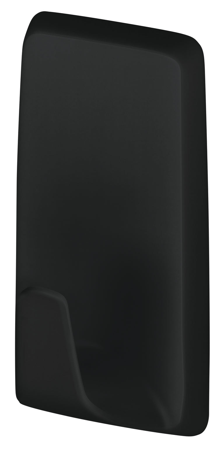 Tesa Powerstrips zelfklevende haak rechthoek kunststof zwart 3st