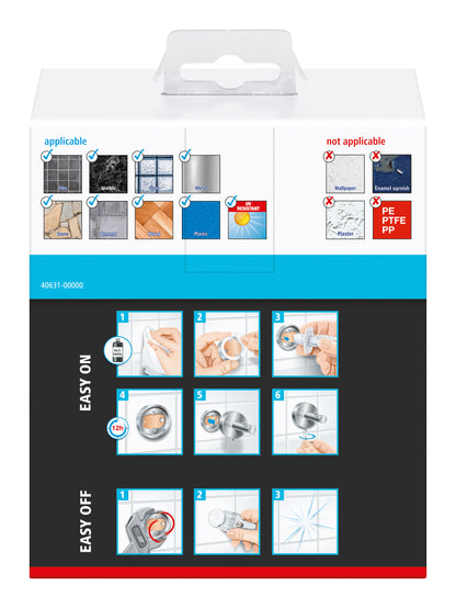 Tesa Smooz bekerhouder RVS enkel zilver