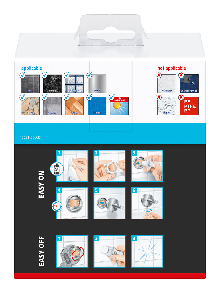 Tesa Smooz bekerhouder RVS enkel zilver