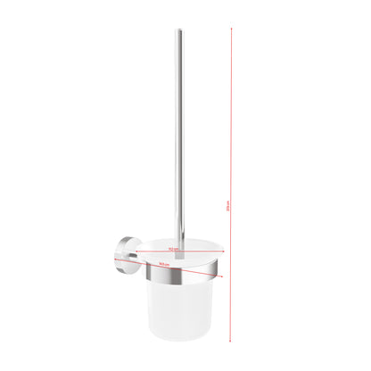 Tesa Smooz toilet borstel RVS enkel zilver