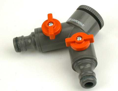 Gardena 2-wegstuk kunststof 21mm - 26,5mm