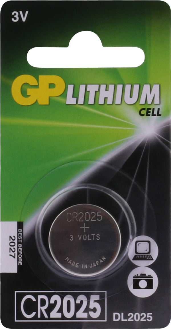 GP batterij knoopcel CR2025 lithium
