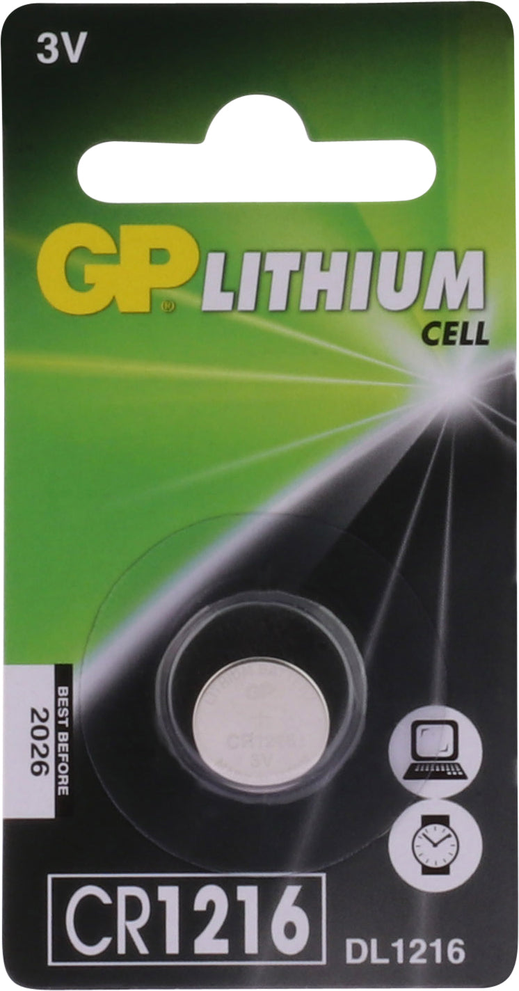 GP knoopcel batterij CR1216 lithium 3V
