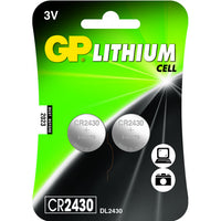 GP batterij knoopcel CR2430 lithium 2st