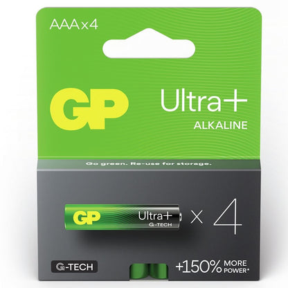 GP Ultra Plus batterij AAA alkaline 4st