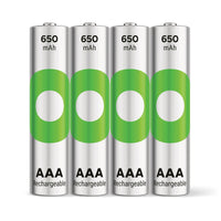 GP Recyko AAA batterij NiMH oplaadbaar 650mAh 1,2V 4st