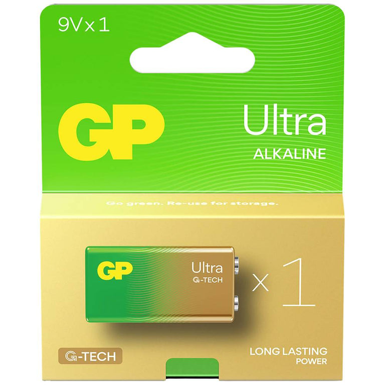 GP Ultra batterij 9V alkaline