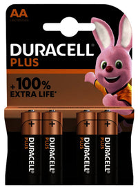 Duracell Plus batterij AA alkaline 4st
