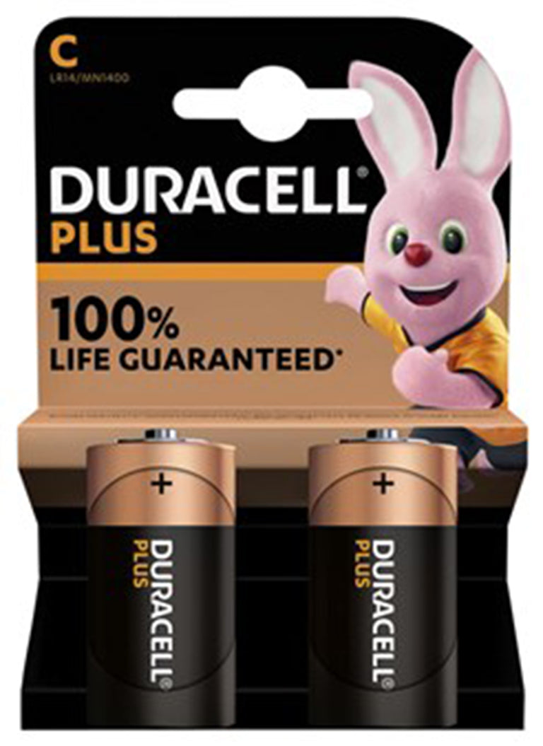 Duracell Plus batterij C alkaline 2st