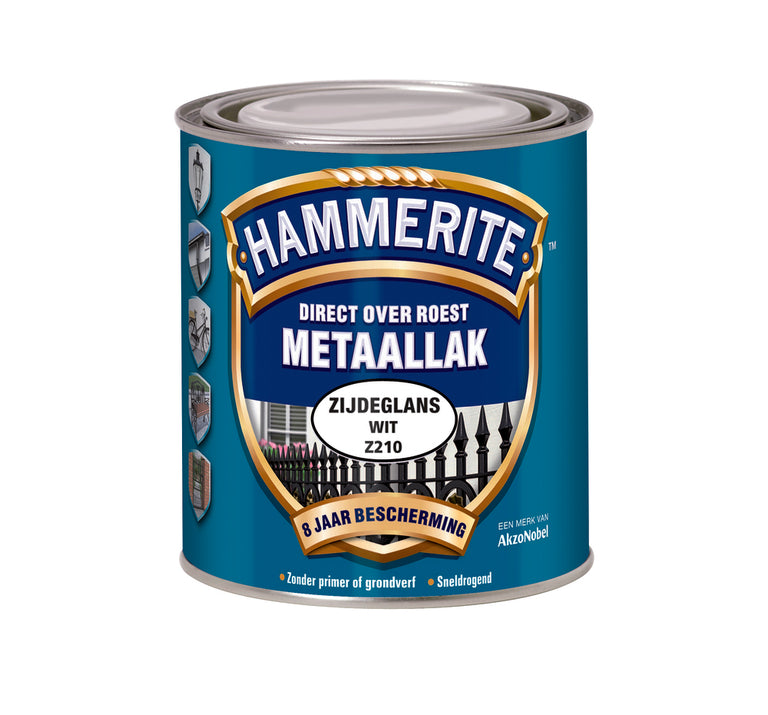 Hammerite  metaallak zijdeglans Z228 standblauw 750ml