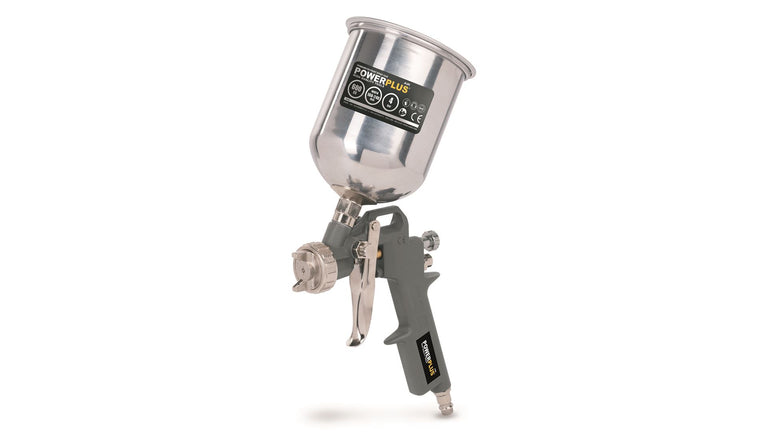 Powerplus POWAIR0105 pneumatische verfpistool met bovenbeker 400ml