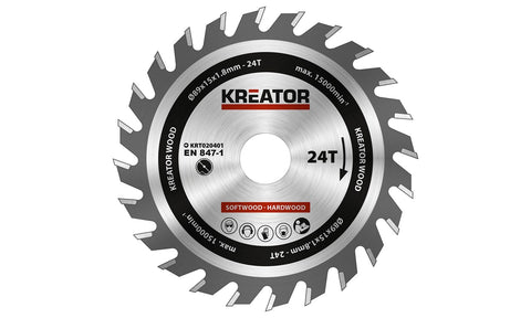 Kreator zaagblad 24T 89mm