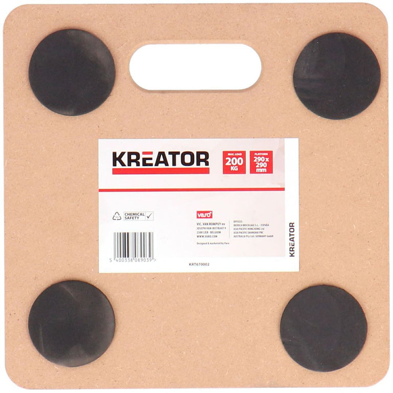 Kreator transporthulp vierkant 29x29cm 200kg
